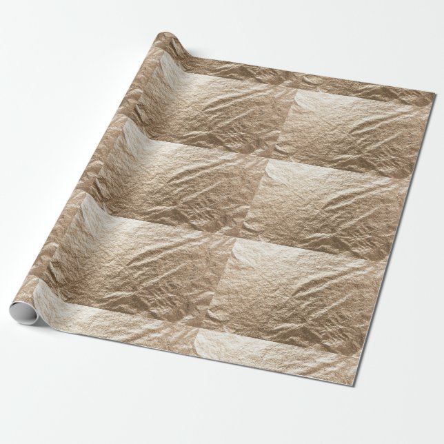 Vintage Brauntöne, zerbrochenes Papier Geschenkpapier (Ungerollt)