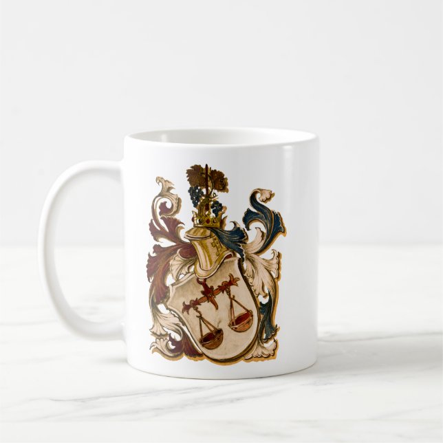 Vintage Bräunungs- und Goldwaschmatte Kaffeetasse (Links)
