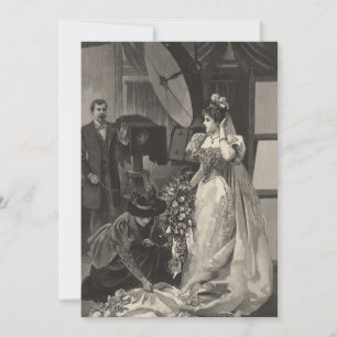 Vintage Braut, Brautporträt mit Fotograf