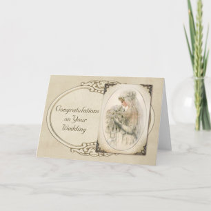 Vintage Braut Karte
