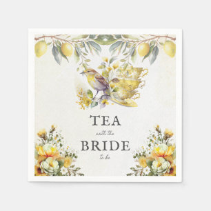 Vintage-Braut-Lemonentee-Party Serviette