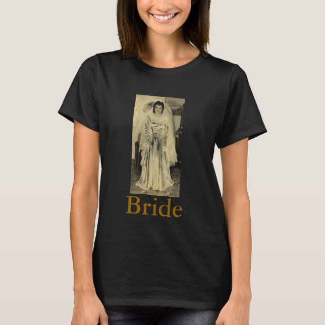 Vintage Braut T-Shirt (Vorderseite)