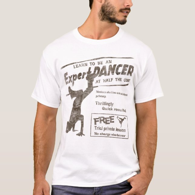 Vintage Break Dancer T-Shirt (Vorderseite)