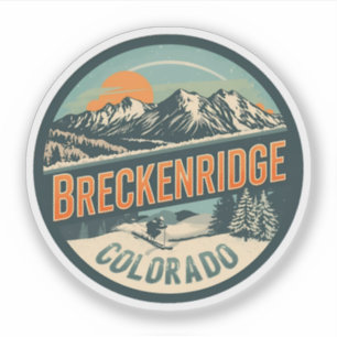 Vintage Breckenridge Colorado Rocky Mountain Aufkleber