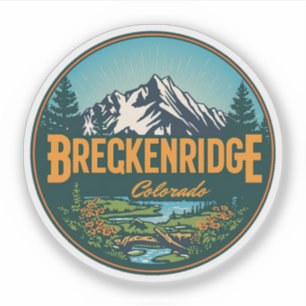Vintage Breckenridge Colorado Rocky Mountain Aufkleber