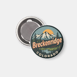 Vintage Breckenridge Colorado Rocky Mountain Magnet