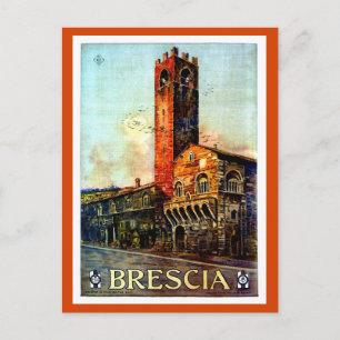Vintage Brescia Italien Reise 1910er 1920er Jahre Postkarte