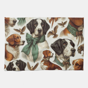 Vintage Bretagne Nahtlos Geschirrtuch