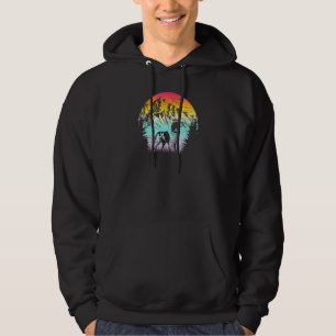 Vintage Bretagne Spaniel Wilderness, Berge Cam Hoodie