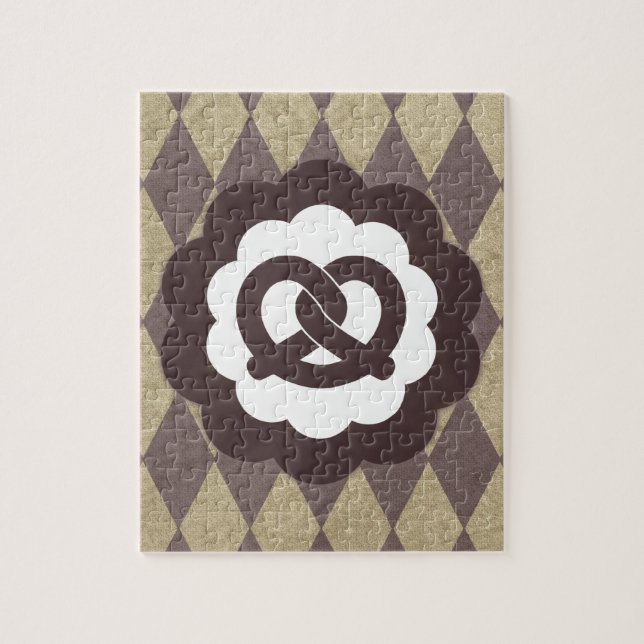 Vintage Brezel Puzzle (Vertikal)