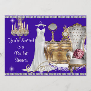 VINTAGE BRIDAL SHOWING INVITATION EINLADUNG