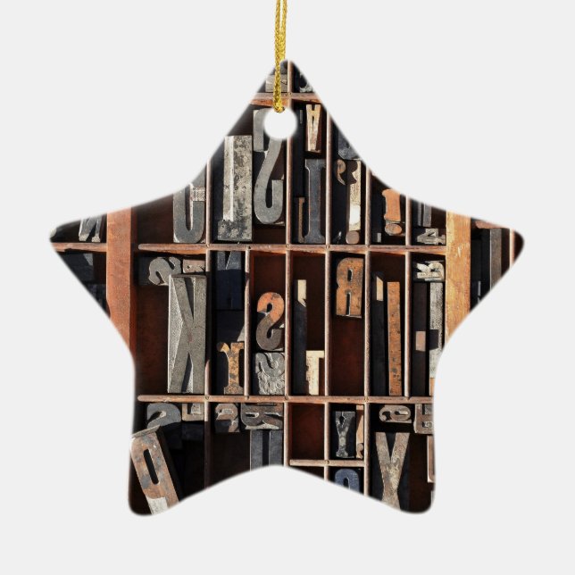 Vintage Briefbeschwerer-Blöcke Keramikornament (Vorne)