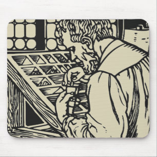 Vintage Briefbeschwererdrucker-Einstellungsart Mousepad