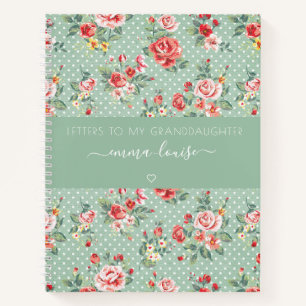 Vintage Briefe an meine Enkelin Keepake Notizbuch