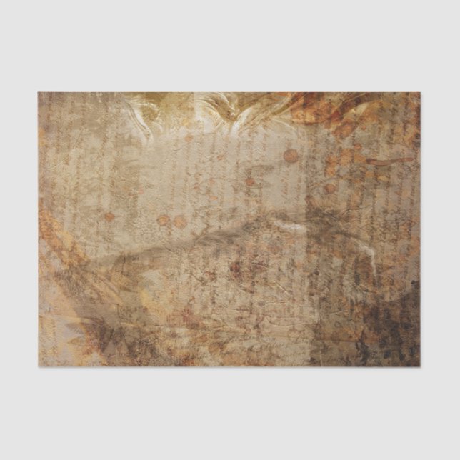 Vintage Briefgestaltung Seidenpapier (Vorderseite)