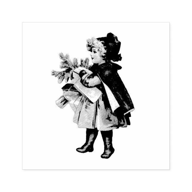 VINTAGE BRIEFMARKE "CHRISTMAS KIND" GUMMISTEMPEL (Prägung)