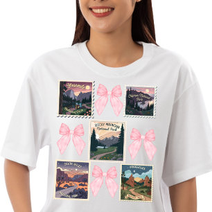 Vintage Briefmarke der US-Nationalparks Coquette Tri-Blend Shirt