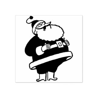 Vintage Briefmarke des Weihnachtsmanns Gummistempel