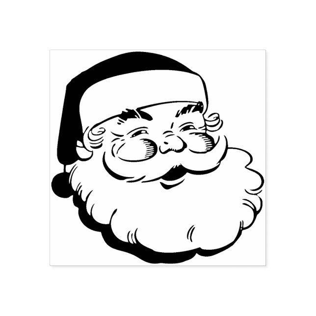 Vintage Briefmarke des Weihnachtsmanns Gummistempel (Prägung)