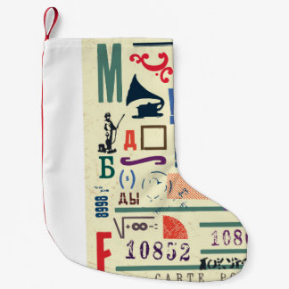 Vintage Briefmarke: Dokumentdekor Kleiner Weihnachtsstrumpf