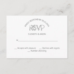 Vintage Briefmarke Hochzeit RSVP Karte