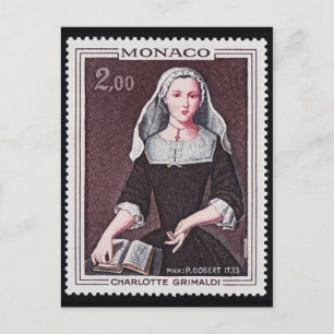 Vintage Briefmarke Postkarte