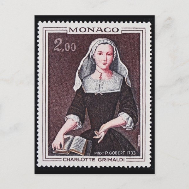Vintage Briefmarke Postkarte (Vorderseite)