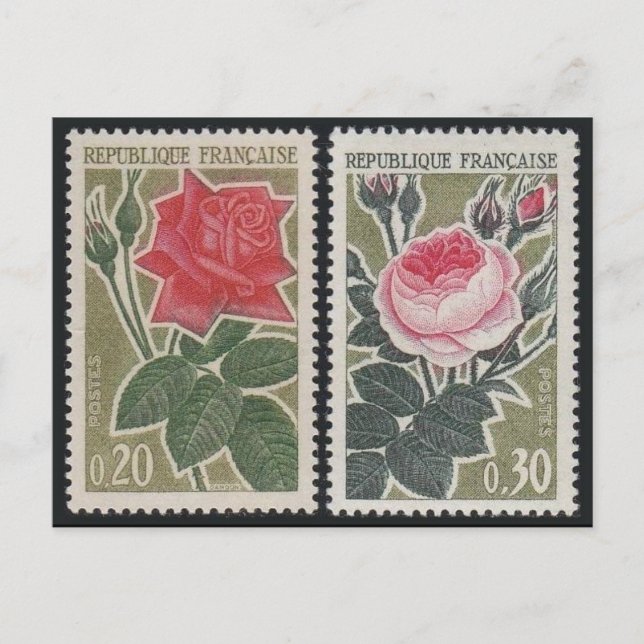 Vintage Briefmarke Postkarte (Vorderseite)