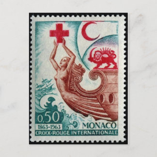 Vintage Briefmarke Postkarte