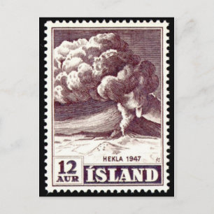 Vintage Briefmarke Postkarte