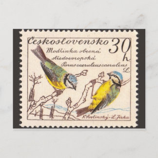 Vintage Briefmarke Postkarte