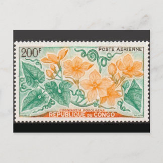 Vintage Briefmarke Postkarte