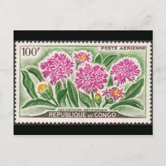 Vintage Briefmarke Postkarte
