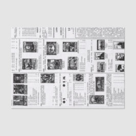 Vintage Briefmarke Seidenpapier