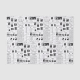 Vintage Briefmarke Seidenpapier