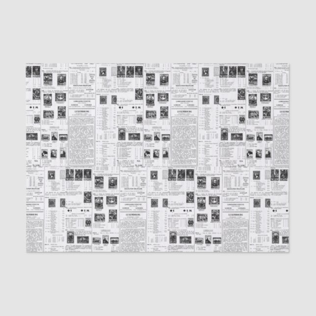 Vintage Briefmarke Seidenpapier (Vorderseite)