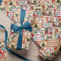 Vintage Briefmarke Ticket Niedlich Weihnachten