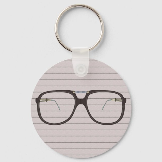Vintage Brille Schlüsselanhänger (Vorderseite)