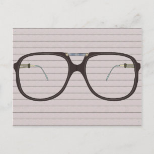 Vintage-Brillen Postkarte