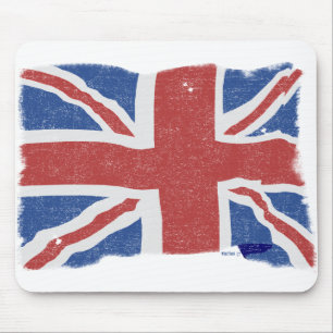 Vintage BRITISCHE Flagge 2 Mousepad