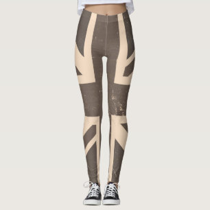 Vintage britische Flagge #4 Leggings