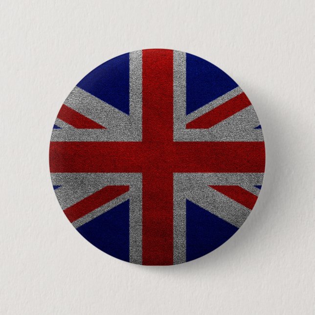 Vintage britische Flagge Button (Vorderseite)
