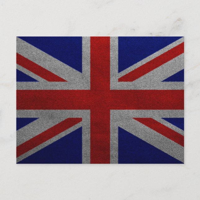 Vintage britische Flagge Postkarte (Vorderseite)