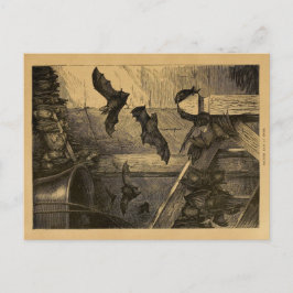 Vintage britische Fledermäuse Postkarte