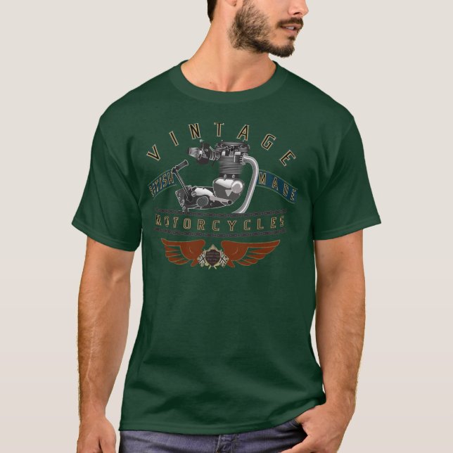 Vintage britische Motorräder T-Shirt (Vorderseite)
