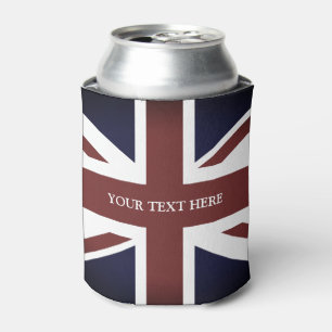 Vintage britische Union Jack Flagge Getränkehalter Dosenkühler