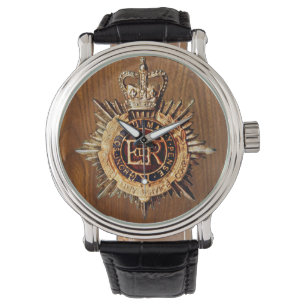 Vintage britischer Polizeioffiziers-Mützenabzeiche Armbanduhr