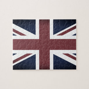 Vintage British Flag & UK Gewerkschaft Jacke / Spo Puzzle