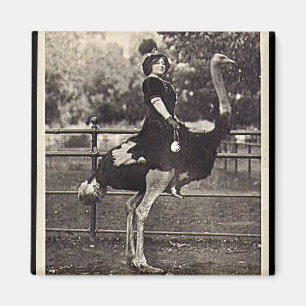 Vintage Broadway-Schauspielerin Riding an der Voge Magnet