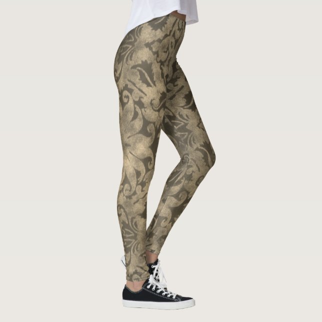 Vintage Brocade-Leggings Leggings (Rechts)